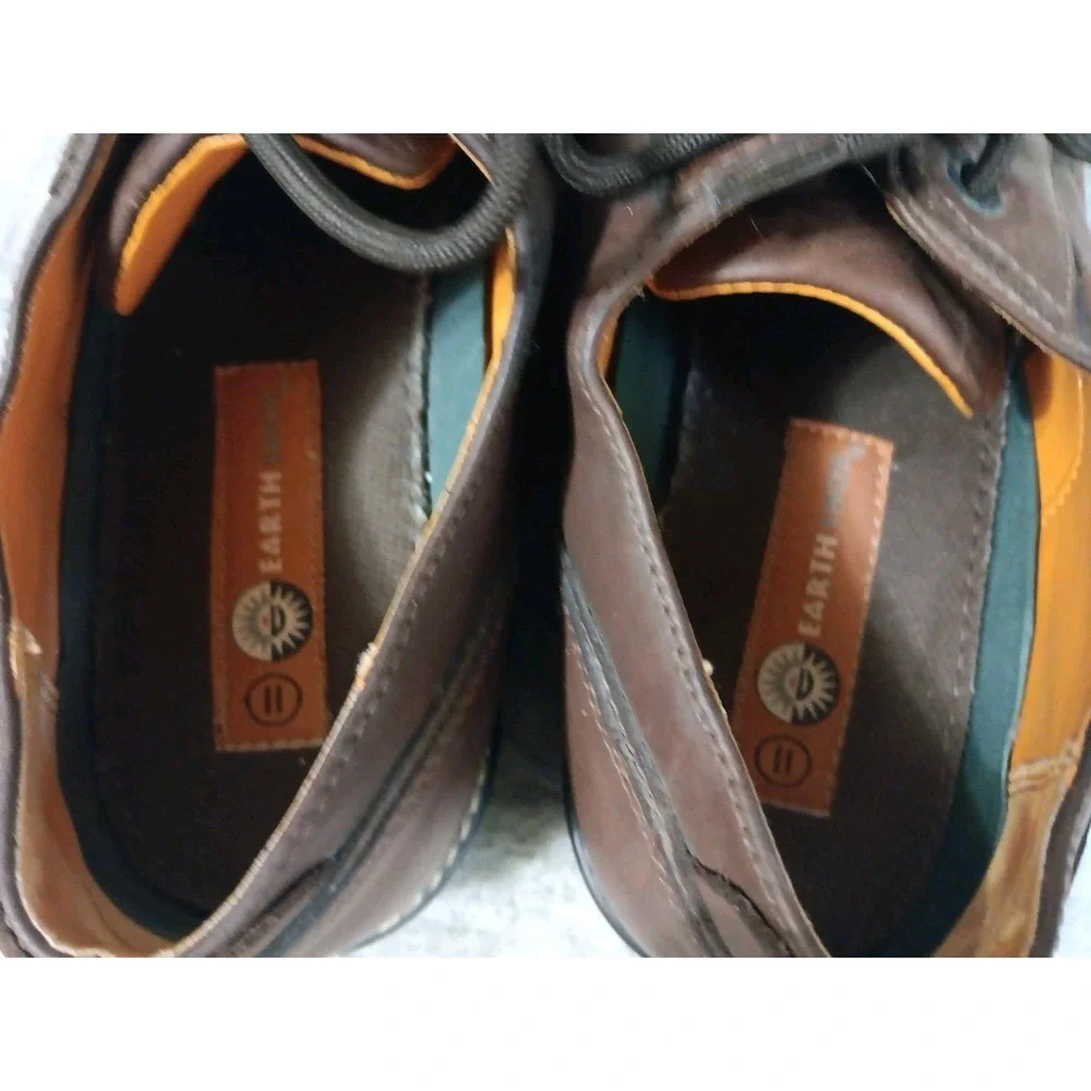 Earth Shoes Mens Oxford Shoes 11 Brown Leather Lewis Loafers Dress Casual‎ READ